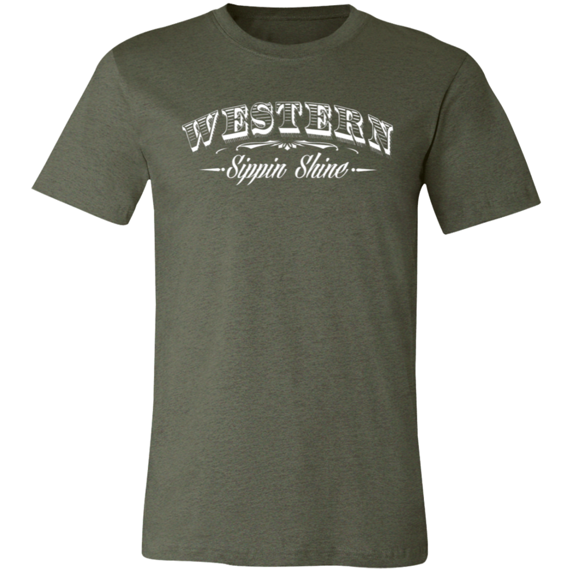 Western Sippin Shine Full Back - 3 Hundred Days - Unisex Jersey Short-Sleeve T-Shirt