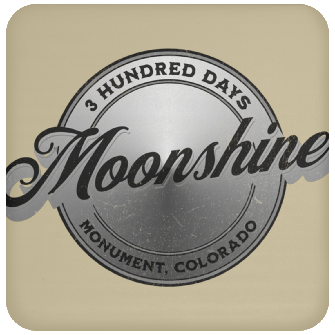 Moonshine - Silver - 3 Hundred Days Coaster