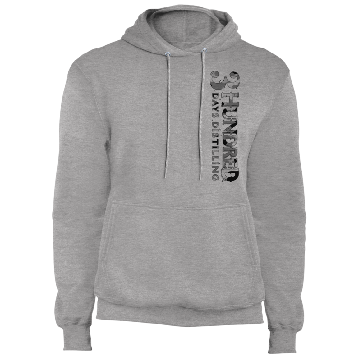 3 Hundred Days Vertical - Black Camp -  Core Fleece Pullover Hoodie