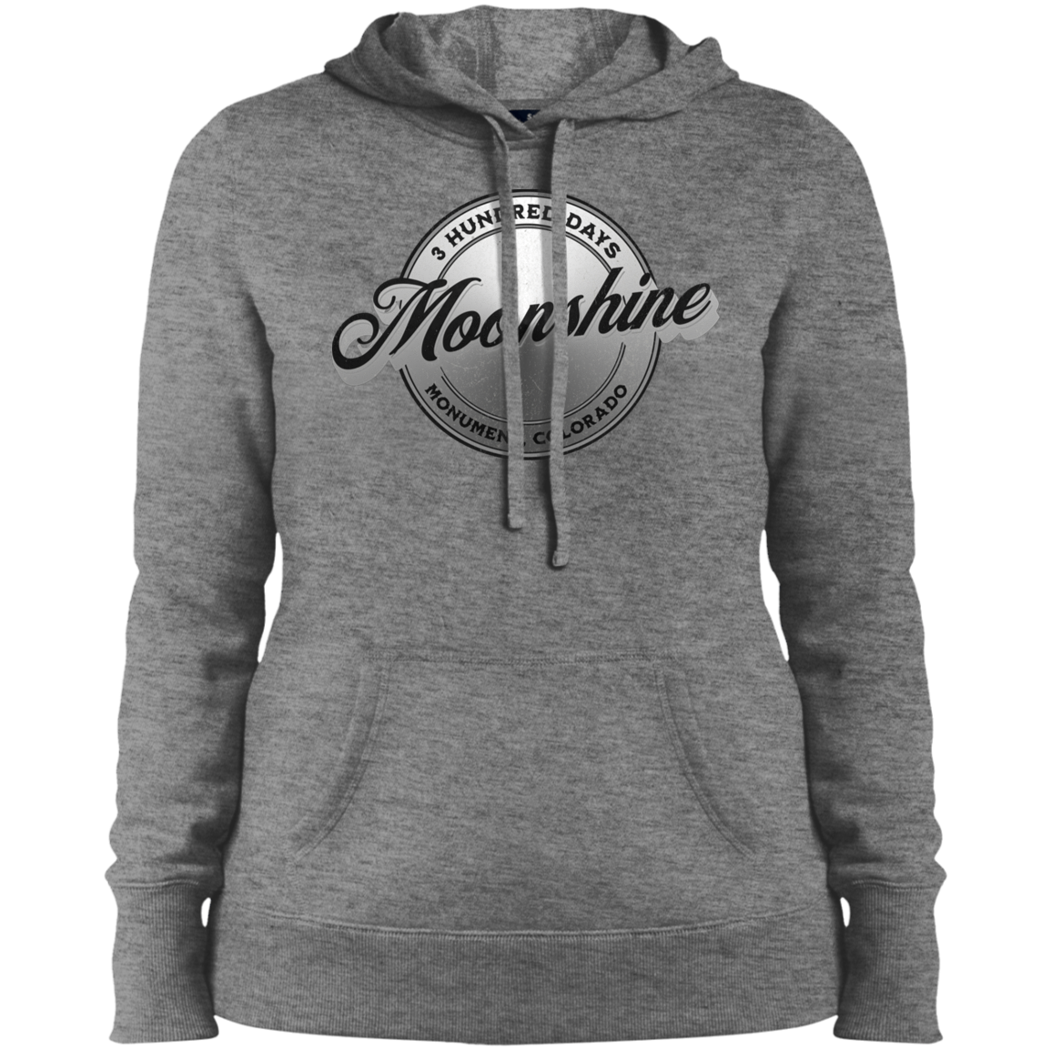 Moonshine - Silver - Ladies' Pullover Hooded Sweatshirt