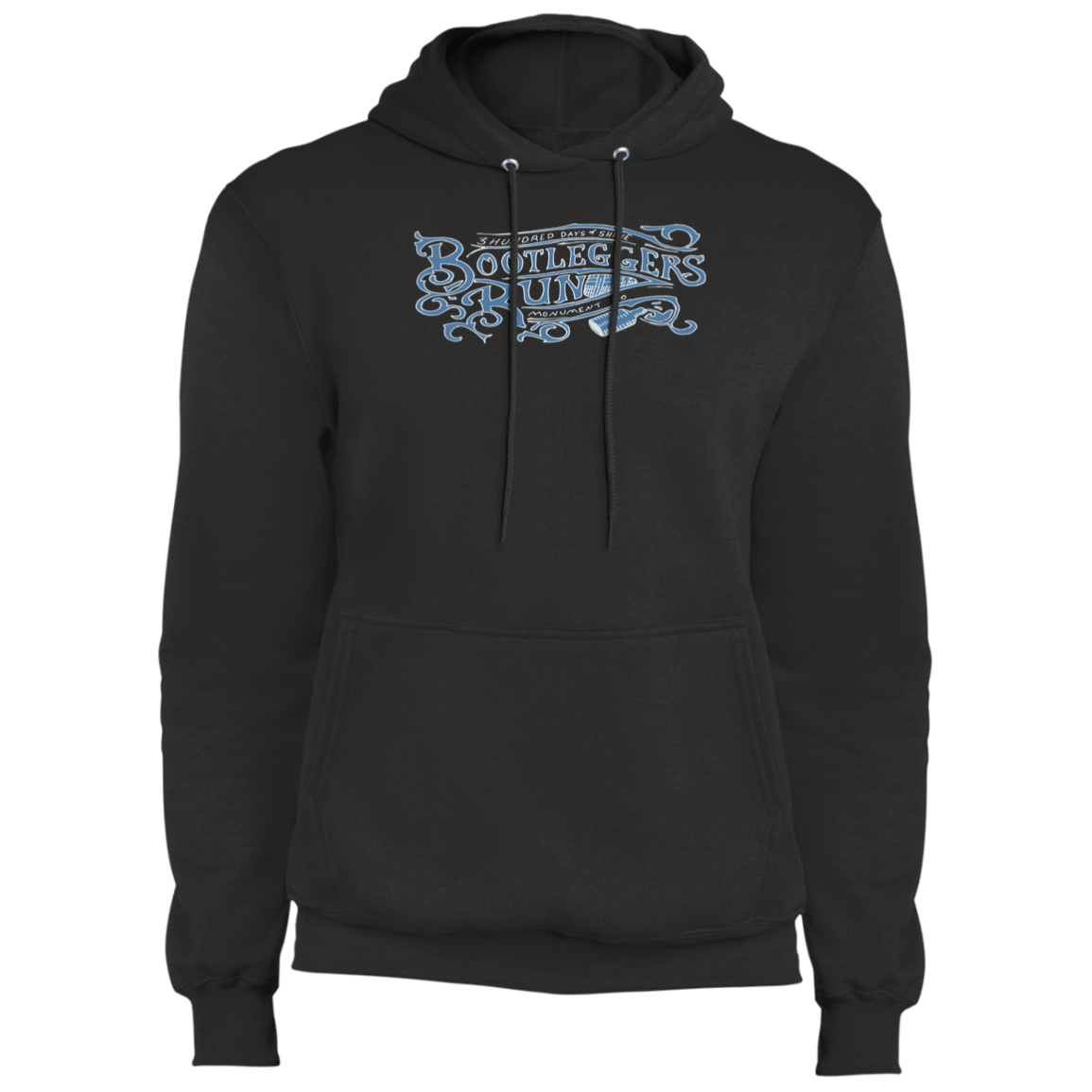 Bootleggers Run - Blue - 3 Hundred Days - Core Fleece Pullover Hoodie