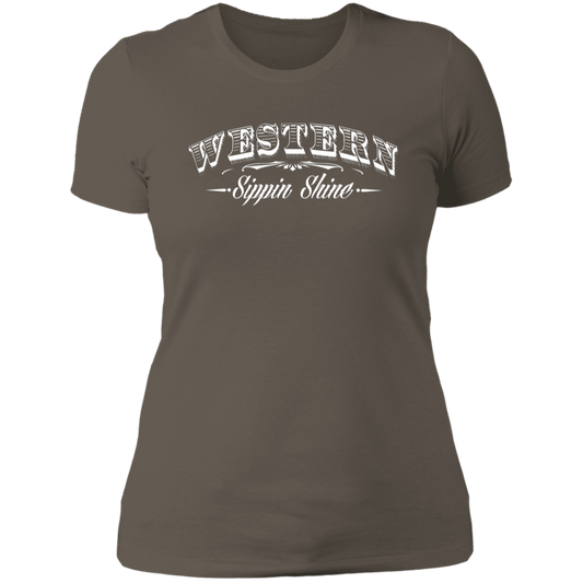Western Sippin Shine - 3 Hundred Days - Ladies' Boyfriend T-Shirt