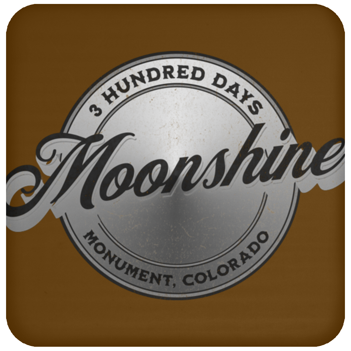 Moonshine - Silver - 3 Hundred Days Coaster