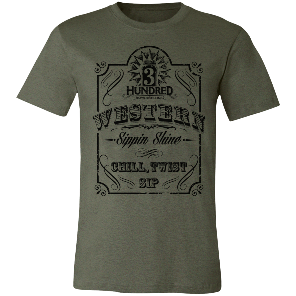 Western Sippin Shine Chill, Twist Sip - 3 Hundred Days - Unisex Jersey Short-Sleeve T-Shirt