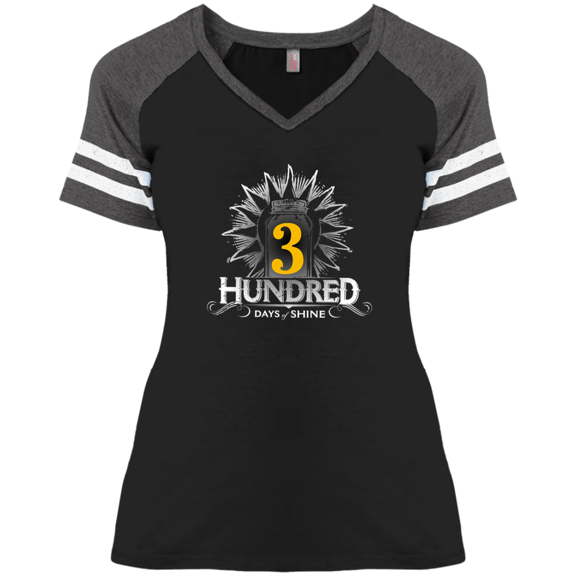 Fools Gold - 3 Hundred Days - Ladies' Game V-Neck T-Shirt