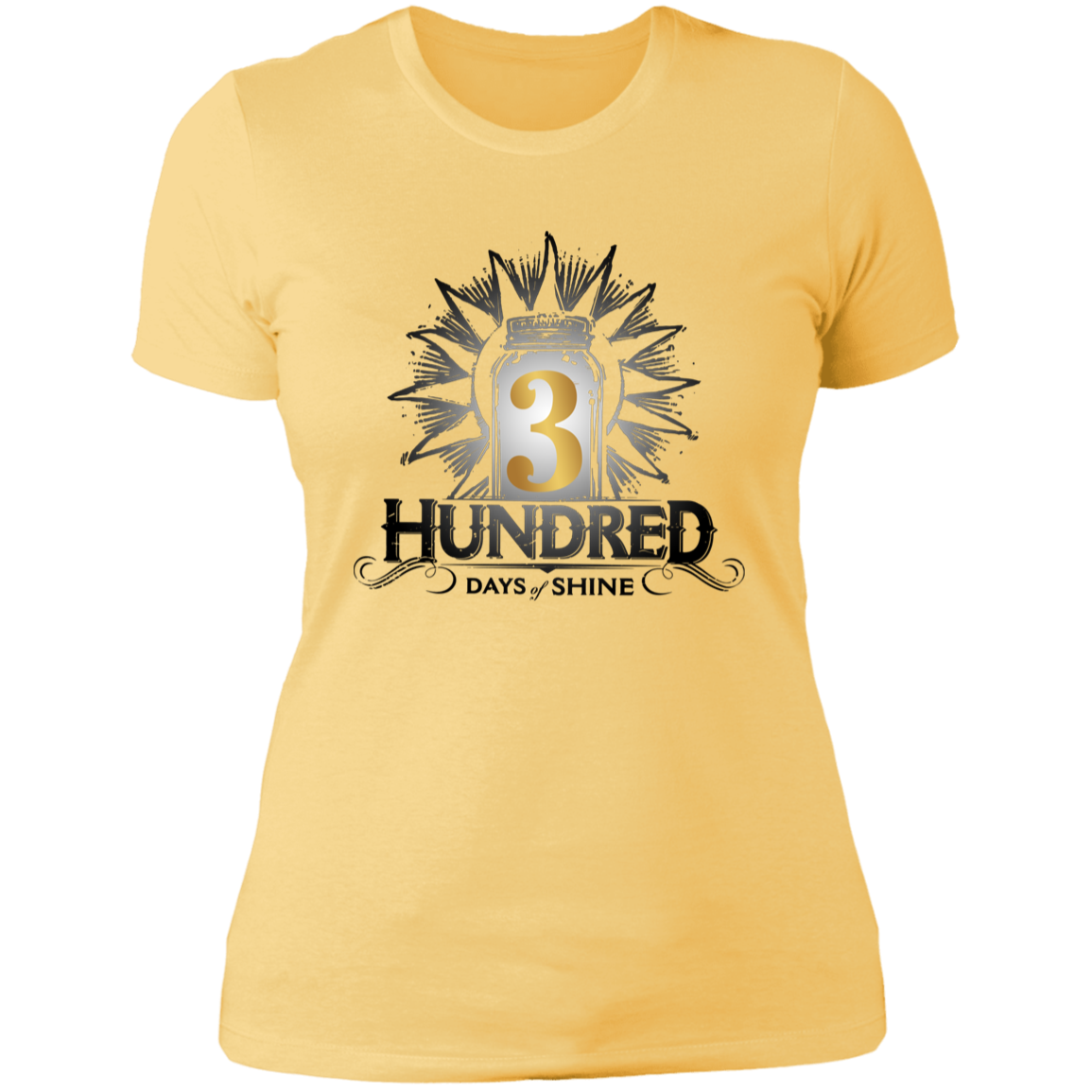 3 Hundred Days - Anniversary Gold - Ladies' Boyfriend T-Shirt