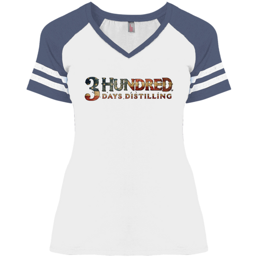 All American - 3 Hundred Days - Ladies' Game V-Neck T-Shirt