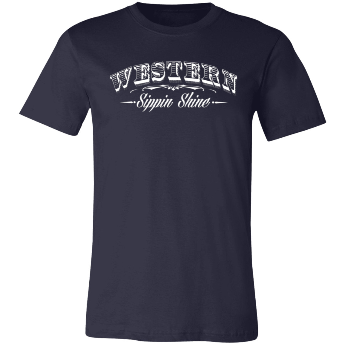 Western Sippin Shine Full Back - 3 Hundred Days - Unisex Jersey Short-Sleeve T-Shirt