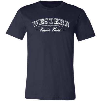 Western Sippin Shine Full Back - 3 Hundred Days - Unisex Jersey Short-Sleeve T-Shirt