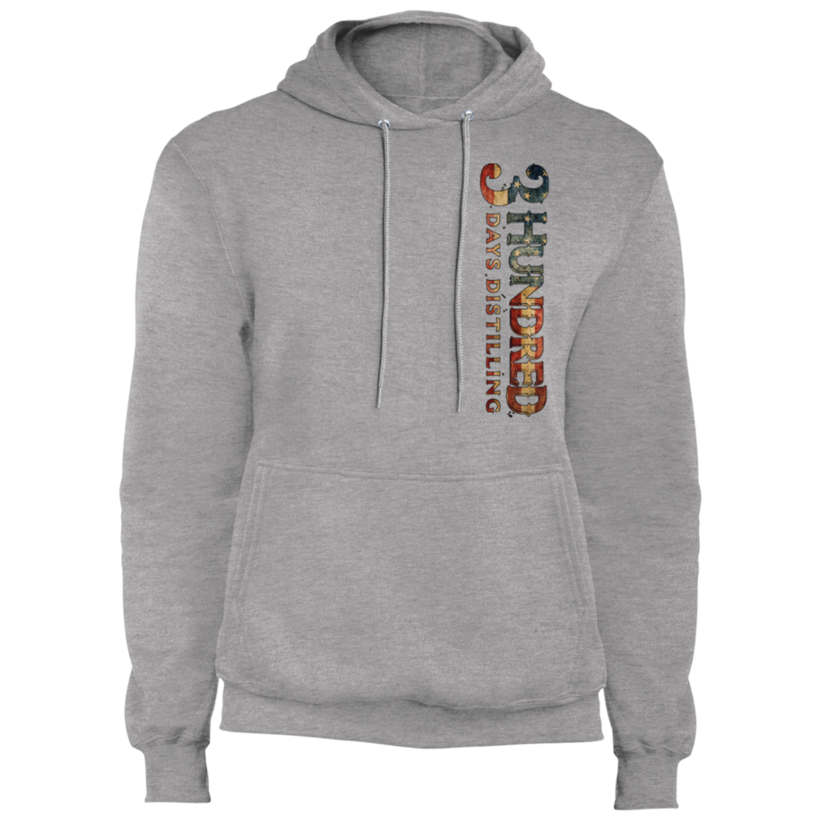 3 Hundred Days Vertical - Americana - Core Fleece Pullover Hoodie