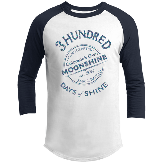 Colorado's Own Moonshine - Navy - 3 Hundred Days - 3/4 Raglan Sleeve Shirt