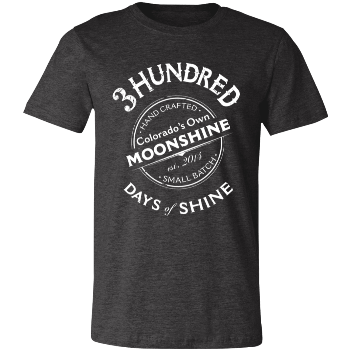 Colorado's Own Moonshine  - White - 3 Hundred Days - Unisex Jersey Short-Sleeve T-Shirt