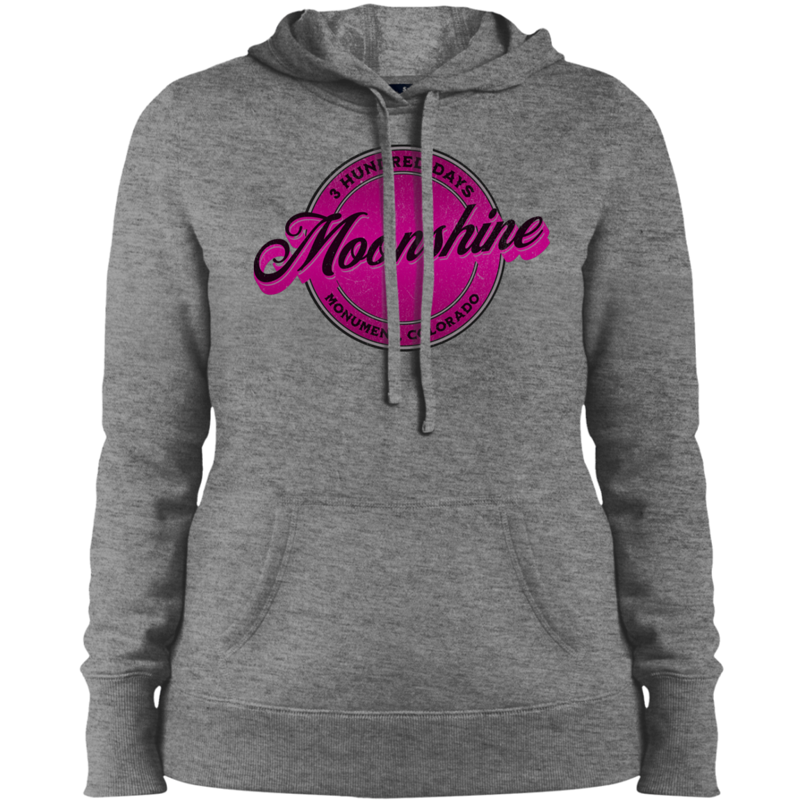 Moonshine - Pink - Ladies' Pullover Hooded Sweatshirt