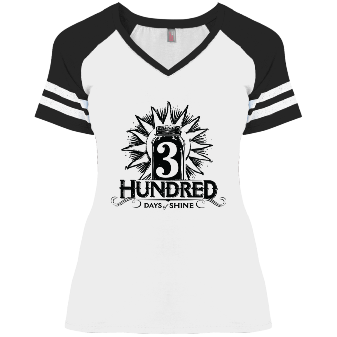 3 Hundred Days - Ladies' Game V-Neck T-Shirt