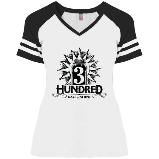 3 Hundred Days - Ladies' Game V-Neck T-Shirt