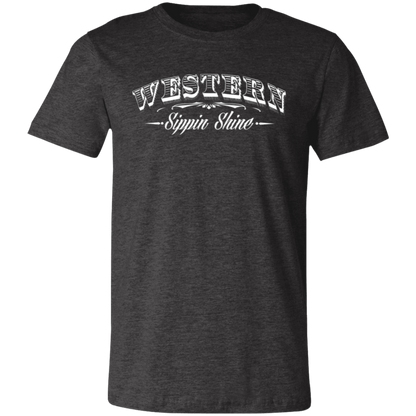 Western Sippin Shine Full Back - 3 Hundred Days - Unisex Jersey Short-Sleeve T-Shirt