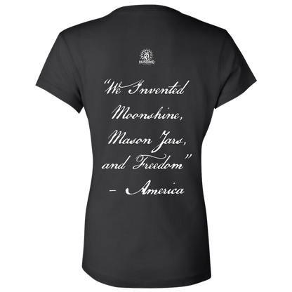 Old America Small - 3 Hundred Days - Ladies' Jersey V-Neck T-Shirt