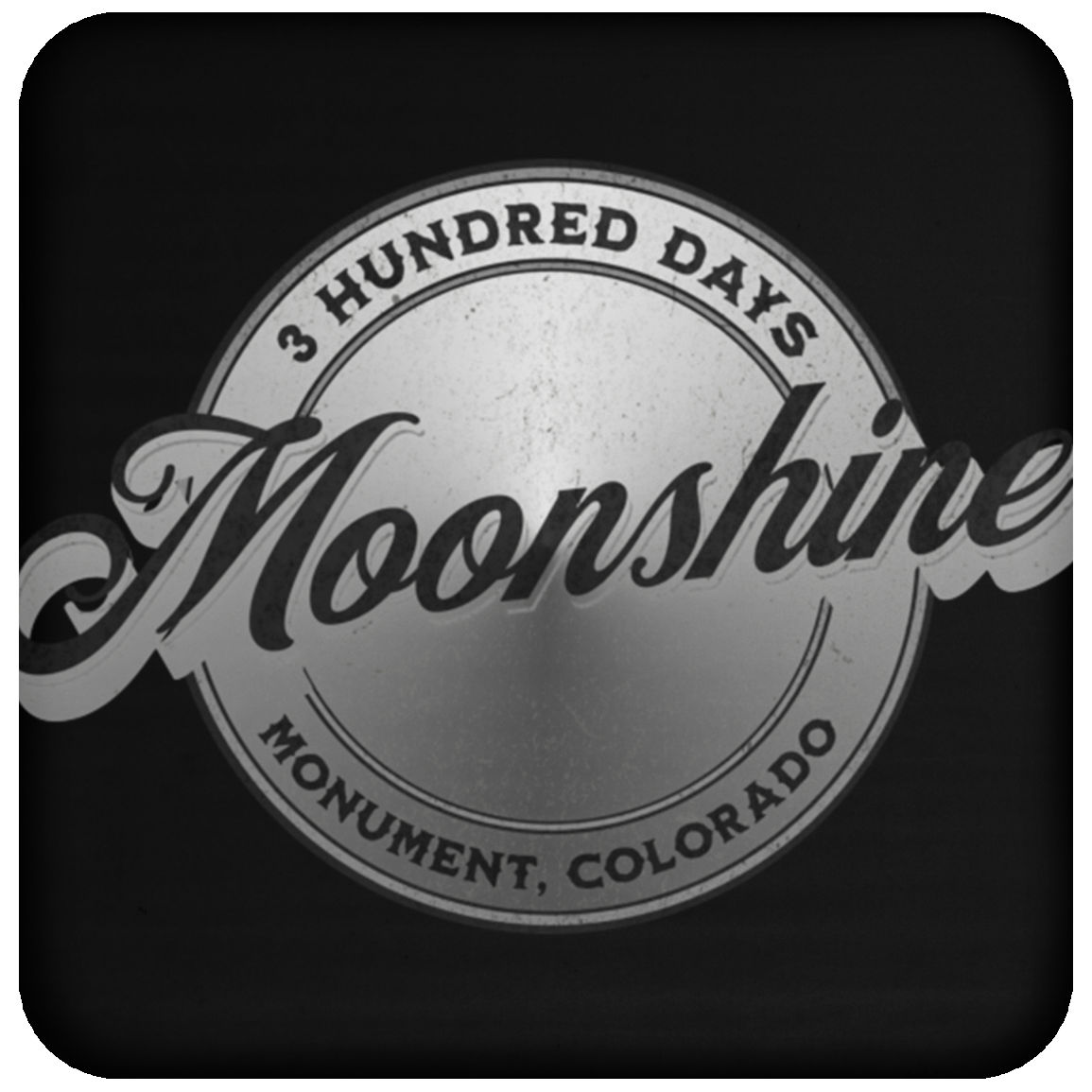 Moonshine - Silver - 3 Hundred Days Coaster