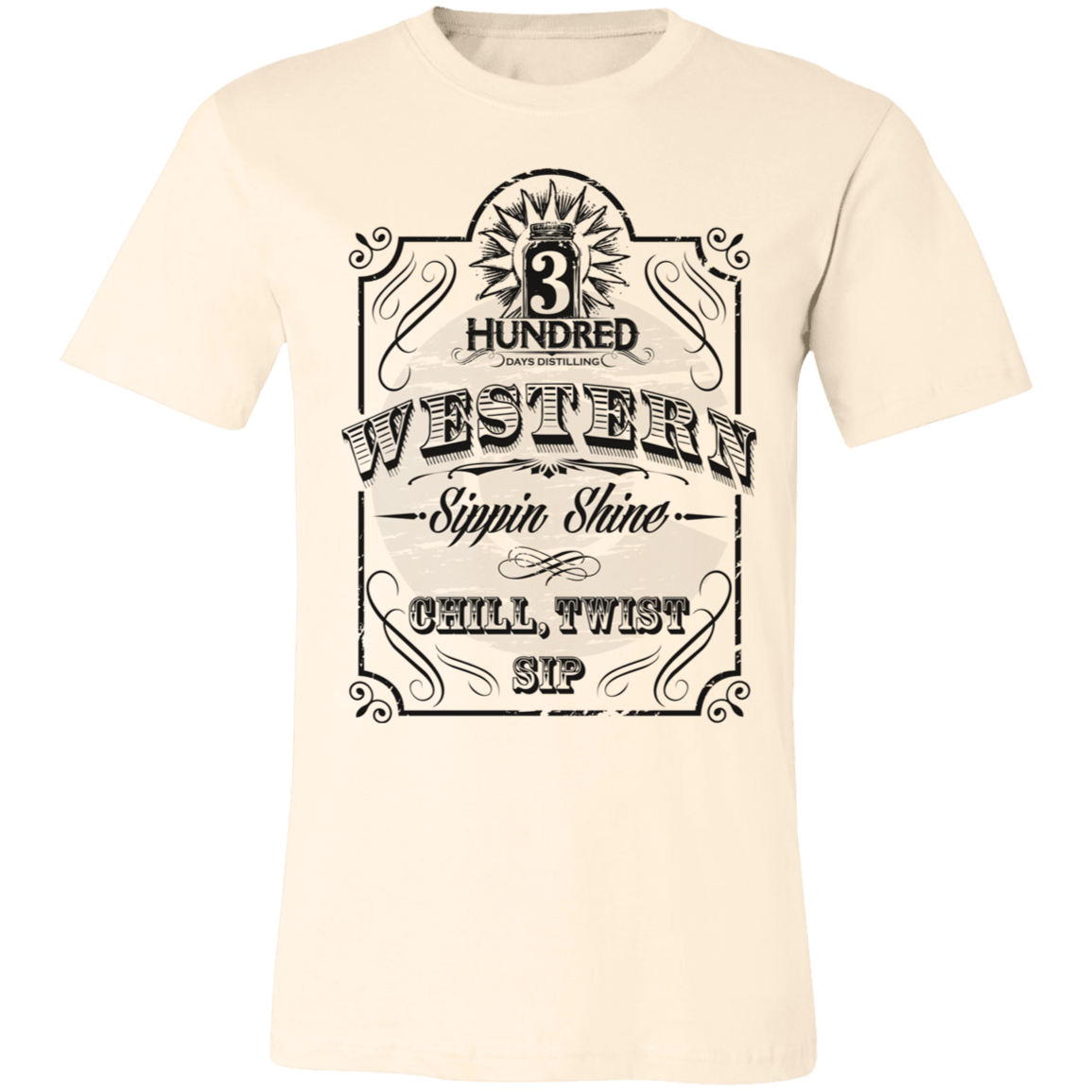 Western Sippin Shine Chill, Twist Sip - 3 Hundred Days - Unisex Jersey Short-Sleeve T-Shirt