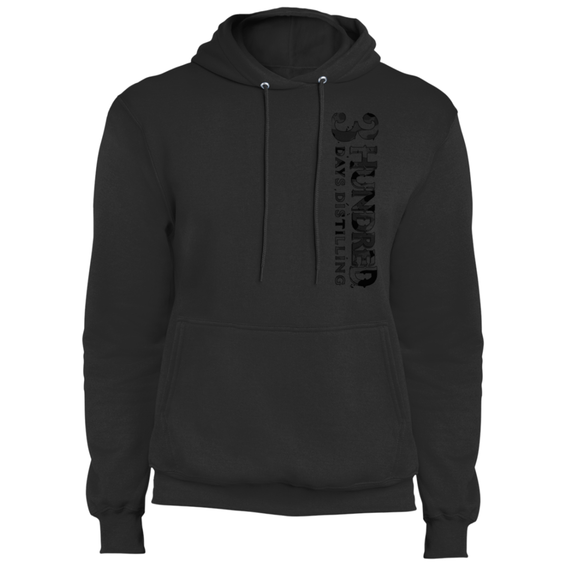 3 Hundred Days Vertical - Black Camp -  Core Fleece Pullover Hoodie