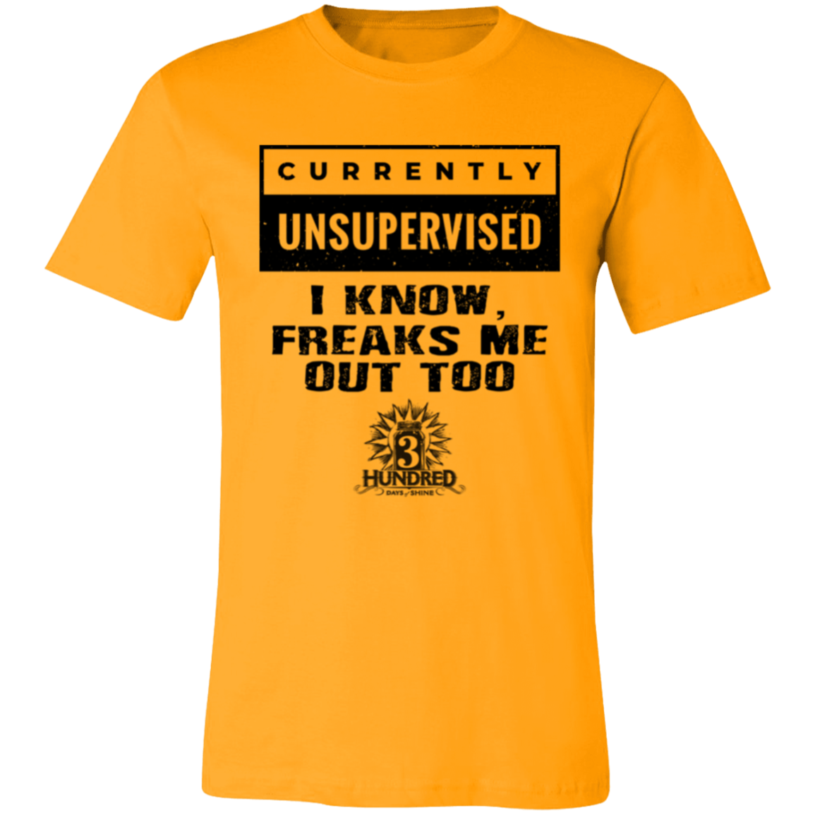 Currently Unsupervised - 3 Hundred Days - Unisex Jersey Short-Sleeve T-Shirt