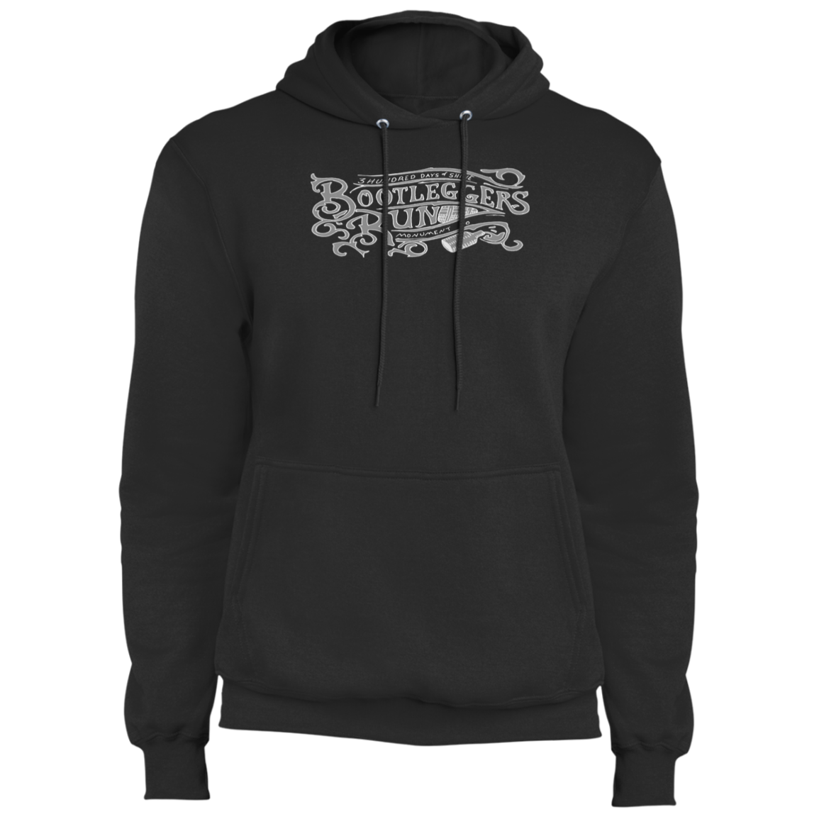 Bootleggers Run - White - 3 Hundred Days - Core Fleece Pullover Hoodie