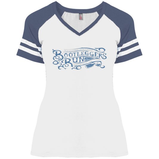 Bootleggers Run - 3 Hundred Days - Ladies' Game V-Neck T-Shirt