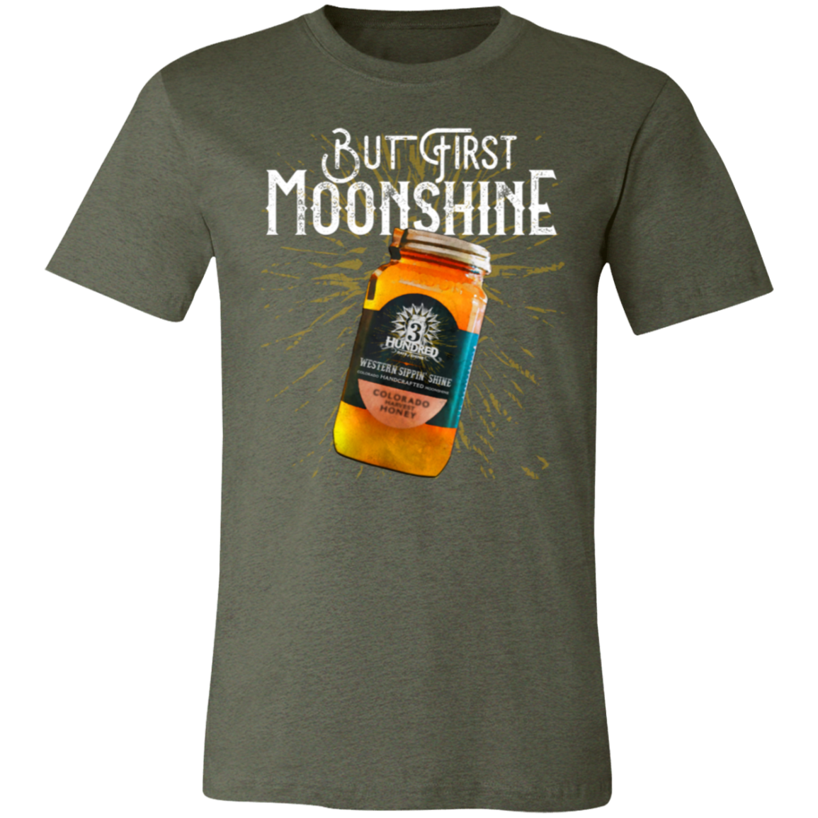 But First, Moonshine - White - 3 Hundred Days - Unisex Jersey Short-Sleeve T-Shirt