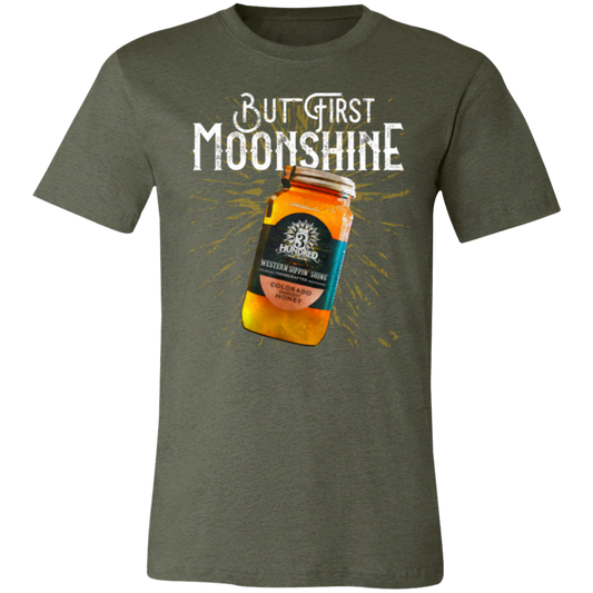 But First, Moonshine - White - 3 Hundred Days - Unisex Jersey Short-Sleeve T-Shirt