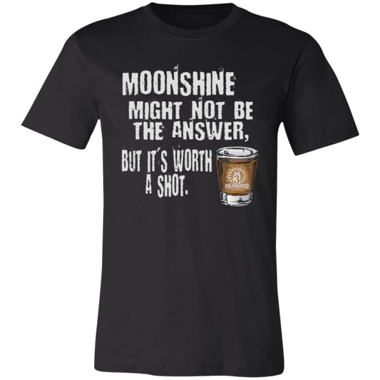 Moonshine Might Not Be The Answer - White - 3 Hundred Days - Unisex Jersey Short-Sleeve T-Shirt