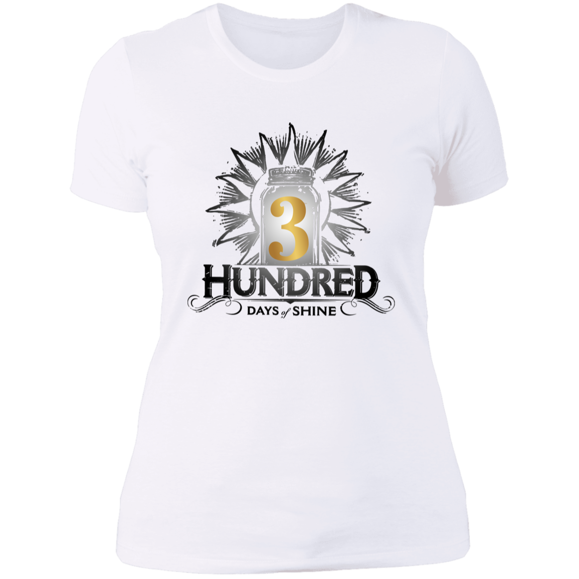 3 Hundred Days - Anniversary Gold - Ladies' Boyfriend T-Shirt